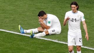 Uruguay strikers Edinson Cavani and Luis Suarez